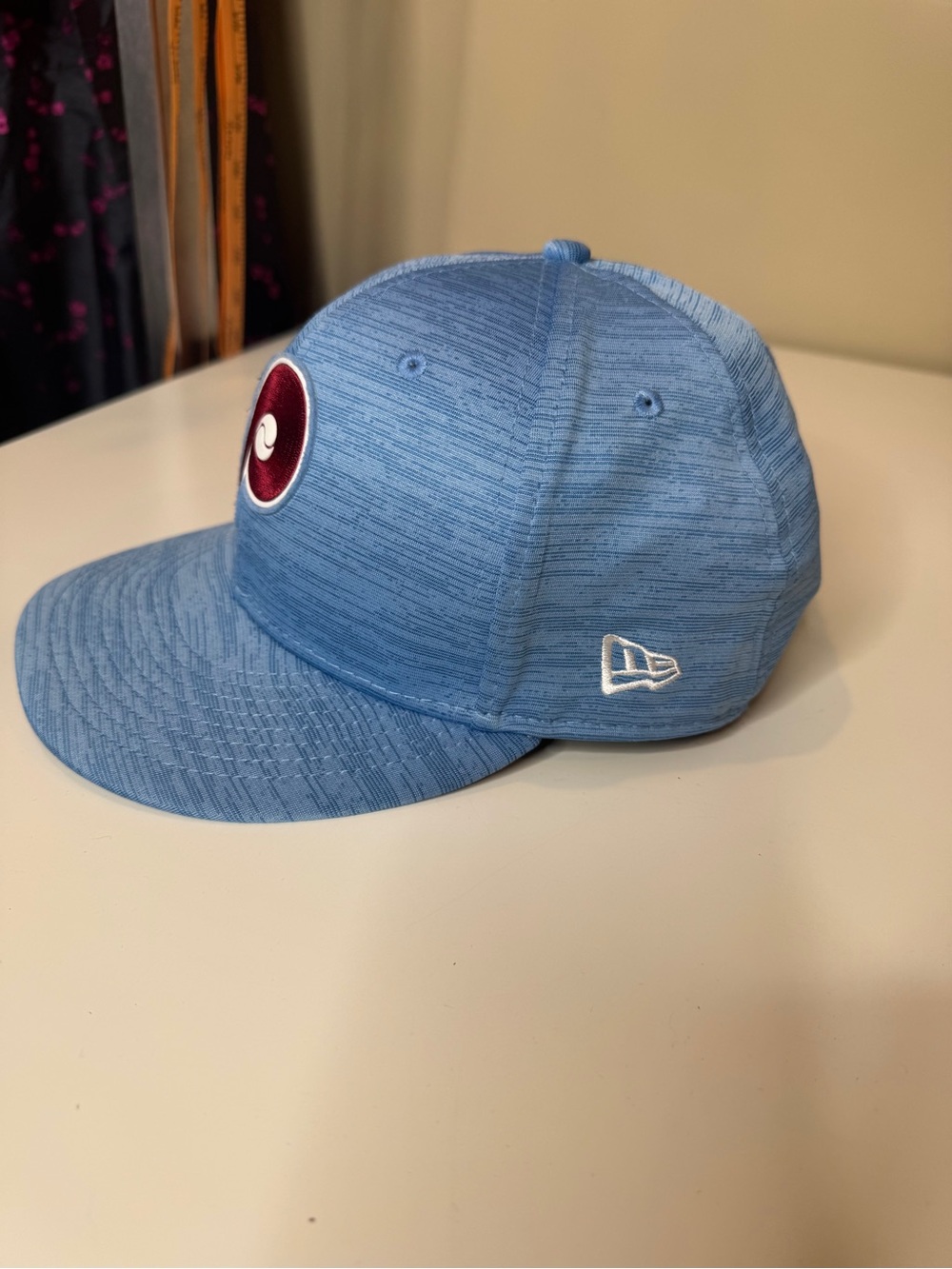 New Era Philadelphia Phillies Cooperstown Coll. Fitted 7 3/8 Light Blue MLB - Picture 4 of 9